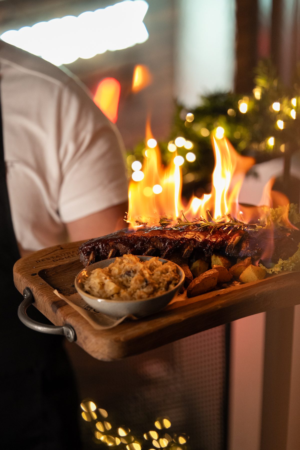Żeberka w ogniu Restauracja Domek Kudowa-Zdrój